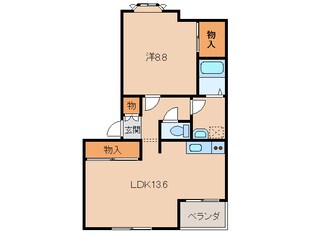 岩出駅 徒歩46分 1階の物件間取画像